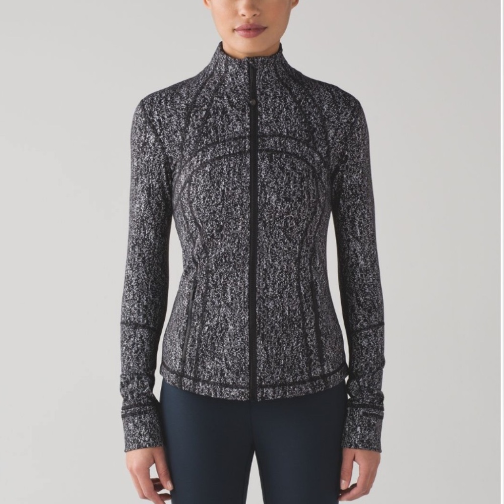 Lululemon Define Jacket Grey Black Jacquard